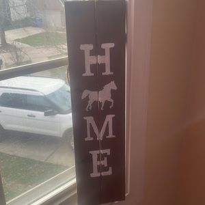 HOME Horse Decor Sign 20 in tall
